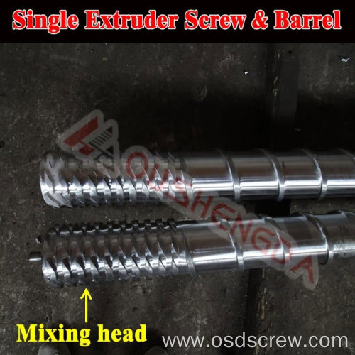 80mm Single extruder screw and barrel(screw and barrel for pvc extruder)